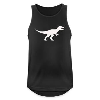 Raptor T Rex Silhouette - Men's Breathable Tank Top - black - Front - Nick (188cm)