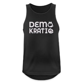 Cat Democracy - Men's Breathable Tank Top - black - Front - Nick (188cm)