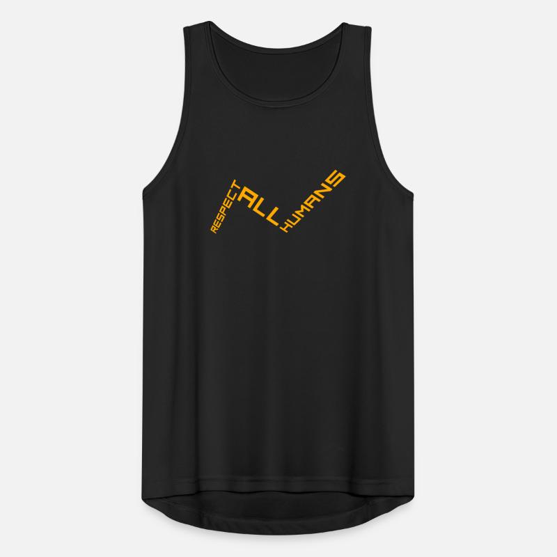 Respect All Humans Statement Humanity Saying Men's Breathable Tank Top