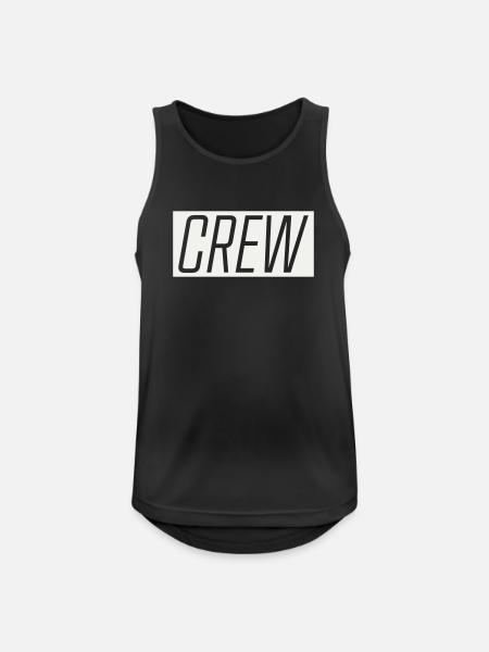 Crew - Men's Breathable Tank Top - black