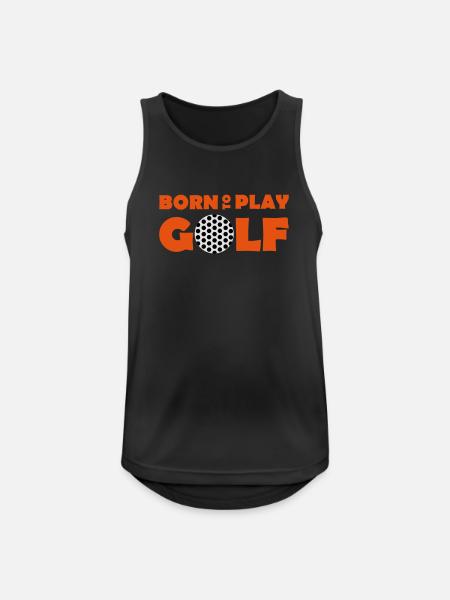 Born to play Golf - Men's Breathable Tank Top - black