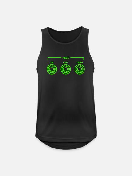 general midi - Men's Breathable Tank Top - black