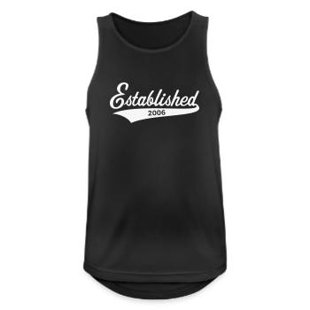 Established 2006 (Geburtsjahr, Geburtstag / White) - Männer Tank Top atmungsaktiv - Schwarz - Vorne - Nick (188cm)