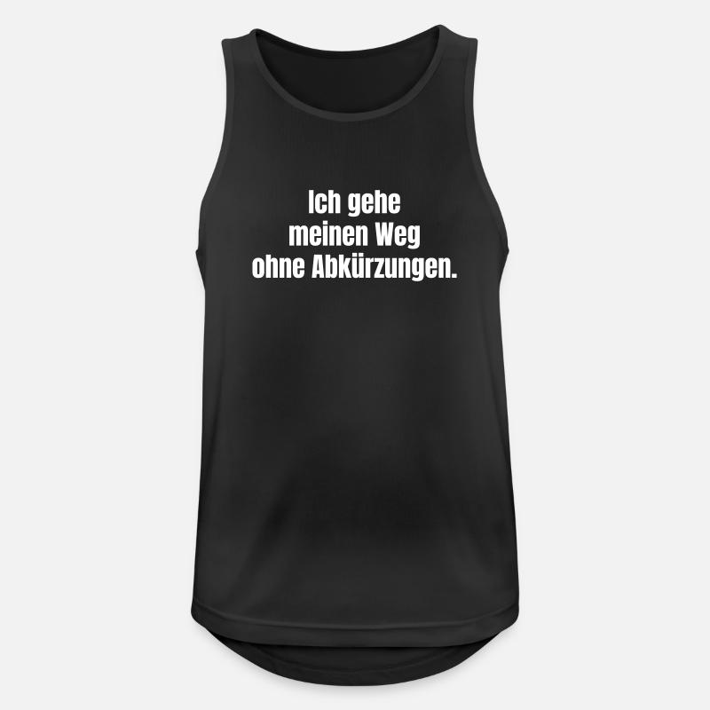 My path without shortcuts - Men's Breathable Tank Top - black