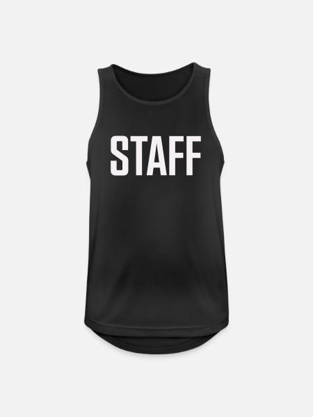 Staff - Men's Breathable Tank Top - black