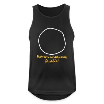 Extrem ungenaues Quadrat - Männer Tank Top atmungsaktiv - Schwarz - Vorne - Nick (188cm)