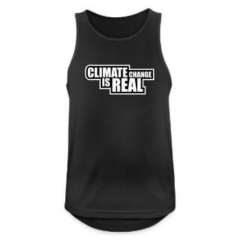 Climate Change Is Real Climate Change Science - Men's Breathable Tank Top - black - Front - Nick (188cm)