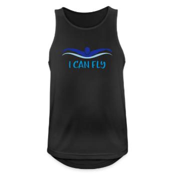 swim - Men's Breathable Tank Top - black - Front - Nick (188cm)