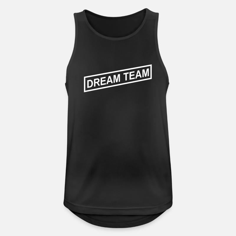 Dream Team - Men's Breathable Tank Top - black