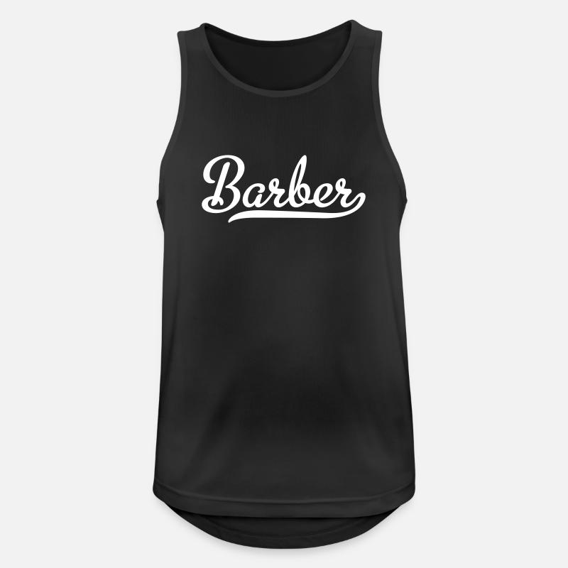 Barber - Men's Breathable Tank Top - black