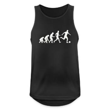 Football Evolution Silhouette Footballer Development - Men's Breathable Tank Top - black - Front - Nick (188cm)