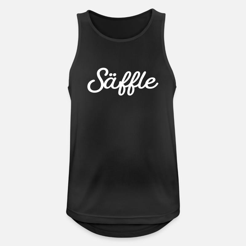 Säffle weiß - Männer Tank Top atmungsaktiv - Schwarz