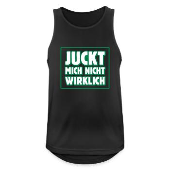 juckt mich nicht wirklich II egal lustig meinung - Männer Tank Top atmungsaktiv - Schwarz - Vorne - Nick (188cm)