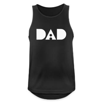 Dad Logo - Cool Logo for Fathers - Men's Breathable Tank Top - black - Front - Nick (188cm)