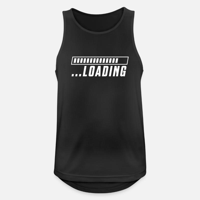 Ladebalken Loading Fortschritt - Männer Tank Top atmungsaktiv - Schwarz