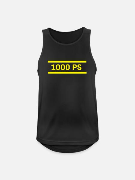 1000 hp - Men's Breathable Tank Top - black