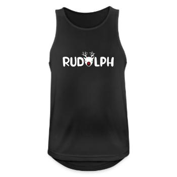 Rudolph Geweih Weihnachten Lied Ohrwurm Xmas - Männer Tank Top atmungsaktiv - Schwarz - Vorne - Nick (188cm)