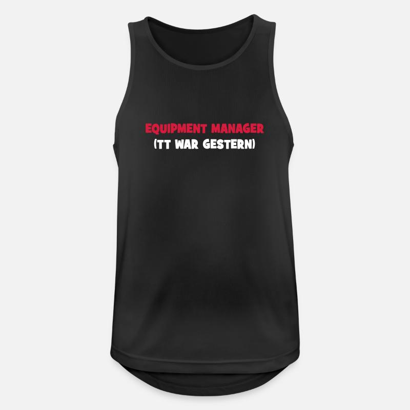 Equipment Manager - Männer Tank Top atmungsaktiv - Schwarz