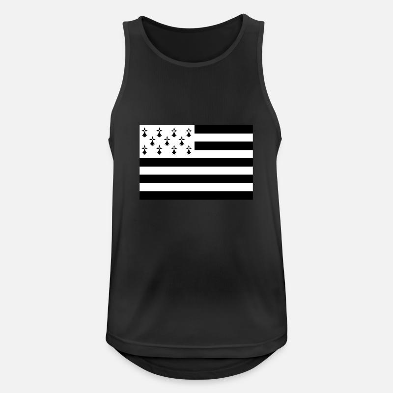 Drapeau Bretagne - Débardeur respirant Homme - noir