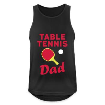 Tennis de table papa, raquettes de tennis de table, tennis de table - Débardeur respirant Homme - noir - Devant - Nick (188cm)