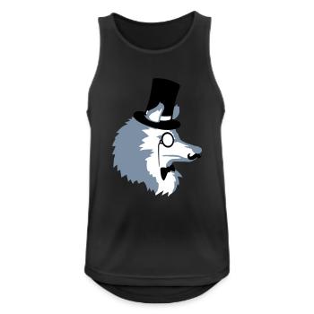 Sir Wolf Gentlemen Cylindre - Débardeur respirant Homme - noir - Devant - Nick (188cm)