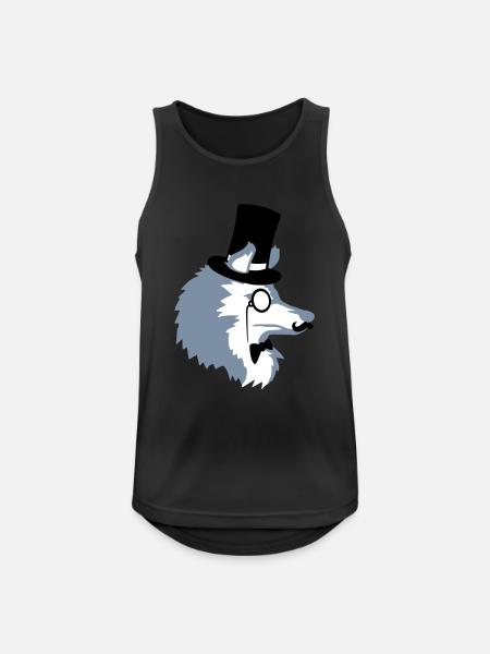 Sir Wolf Gentlemen Cylinder - Men's Breathable Tank Top - black