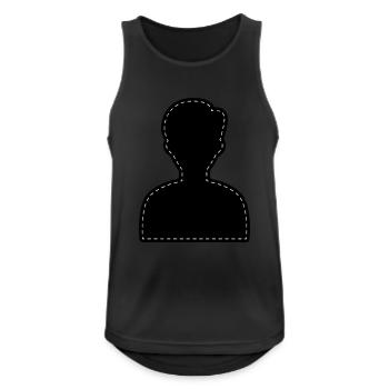 Icône compte Avatar - Débardeur respirant Homme - noir - Devant - Nick (188cm)