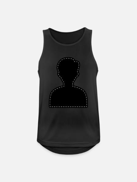 Icon Account Avatar - Men's Breathable Tank Top - black