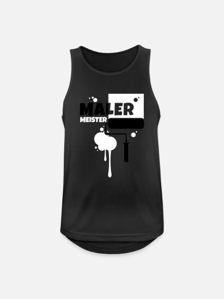 maler beruf malermeister - Männer Tank Top atmungsaktiv - Schwarz