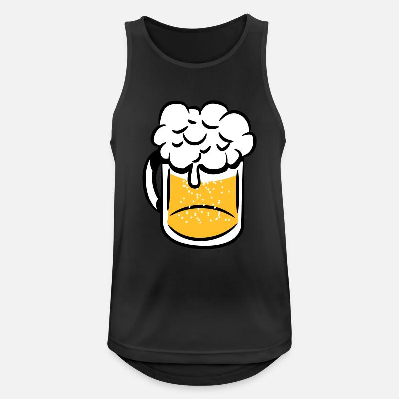 Beer drinking handle - Men's Breathable Tank Top - black