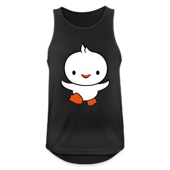 Ente rennt schnell will fliegen niedlich flattern - Männer Tank Top atmungsaktiv - Schwarz - Vorne - Nick (188cm)