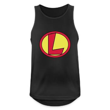Super, Superheld, Superheldin, Hero, L - Men's Breathable Tank Top - black - Front - Nick (188cm)