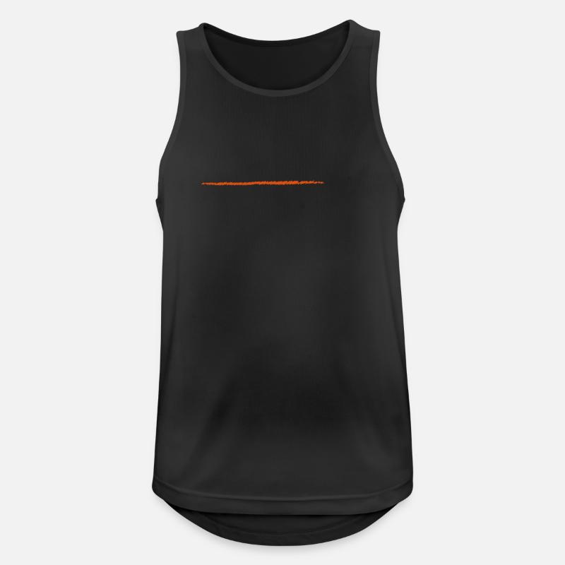 scribbled line | scribbled line - Men's Breathable Tank Top - black