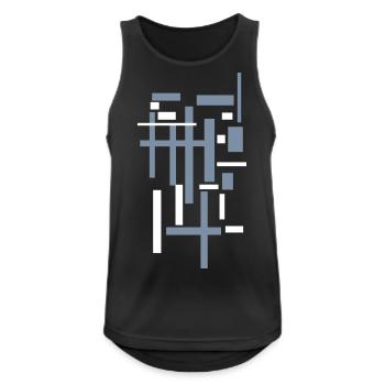 Minimal Architecture - Men's Breathable Tank Top - black - Front - Nick (188cm)