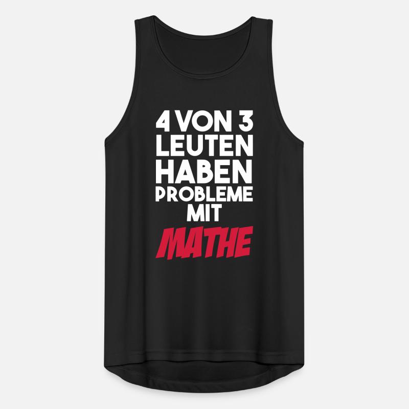 4 out of 3 people gave problems with math Men's Breathable Tank Top