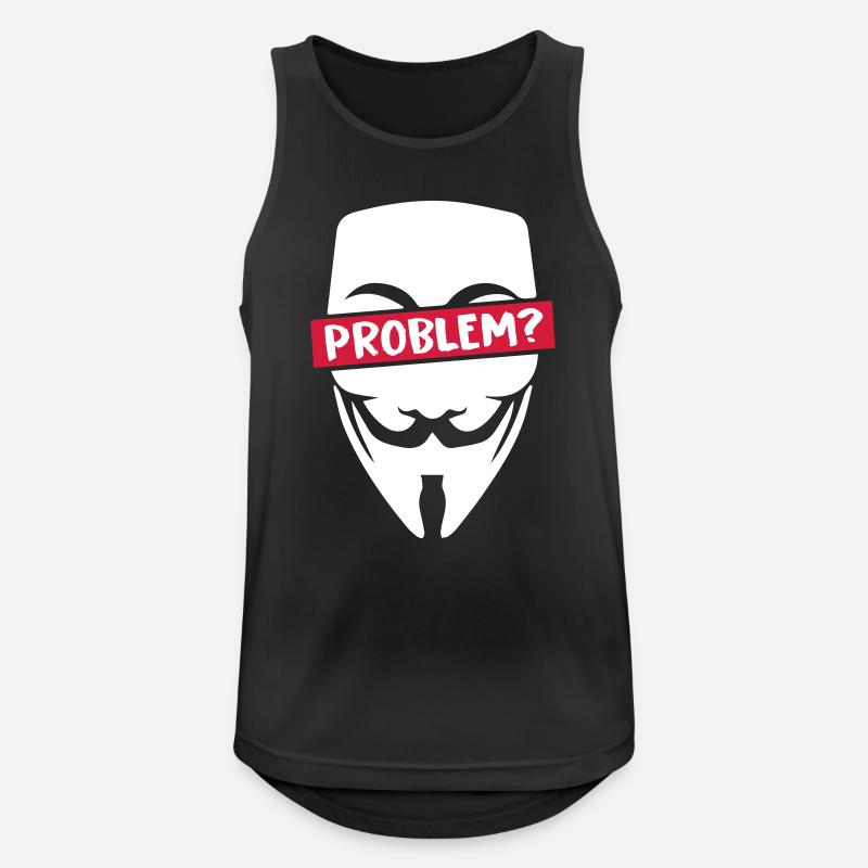 Problem Anonymous - Men's Breathable Tank Top - black