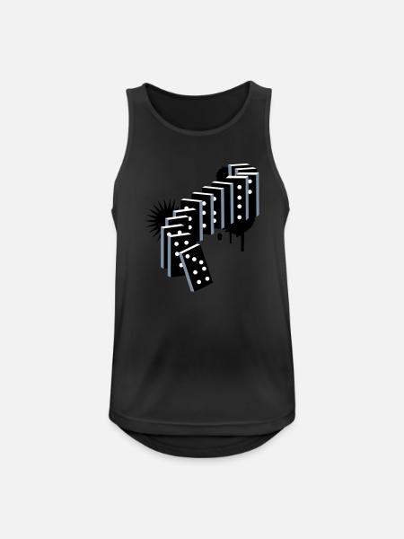 A domino game - Men's Breathable Tank Top - black