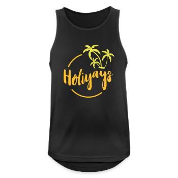 Ferien. Reise. Reise. Ferien. Ausflug. Geschenk - Männer Tank Top atmungsaktiv - Schwarz - Vorne - Nick (188cm)