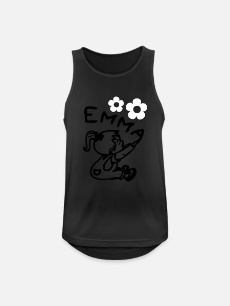 naam emma © - Männer Tank Top atmungsaktiv - Schwarz