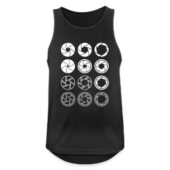 Photography - Männer Tank Top atmungsaktiv - Schwarz - Vorne - Nick (188cm)