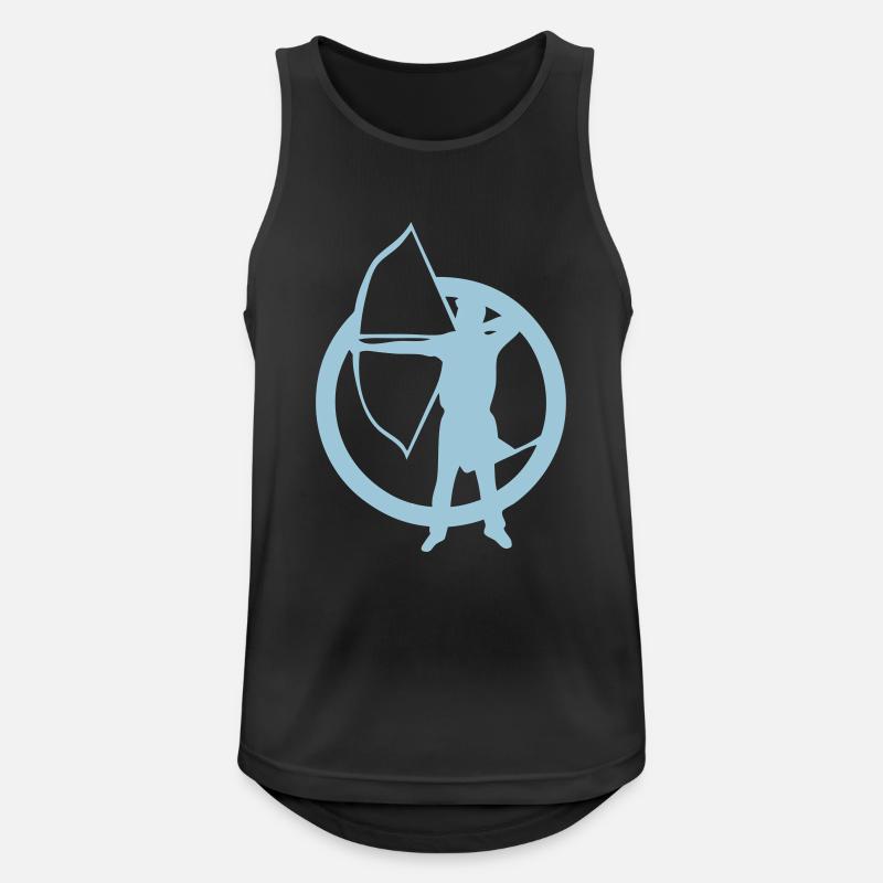 archery archery logo archer 9 - Men's Breathable Tank Top - black