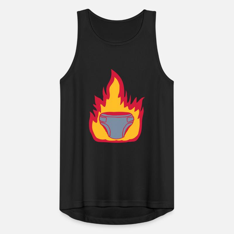 Fire diaper hot Men's Breathable Tank Top