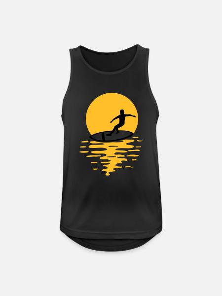 Sun Evening Surfers - Men's Breathable Tank Top - black