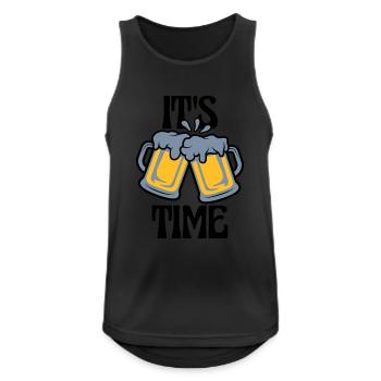 It s Beer - Men's Breathable Tank Top - black - Front - Nick (188cm)