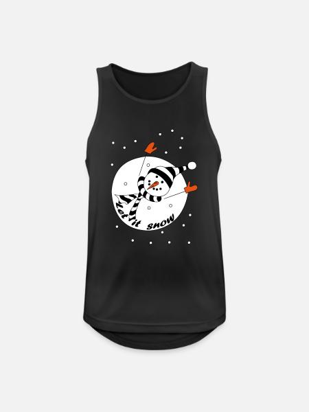 Let it snow - Men's Breathable Tank Top - black