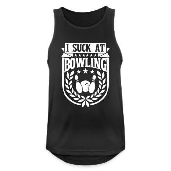 Je suis nul au bowling - Débardeur respirant Homme - noir - Devant - Nick (188cm)