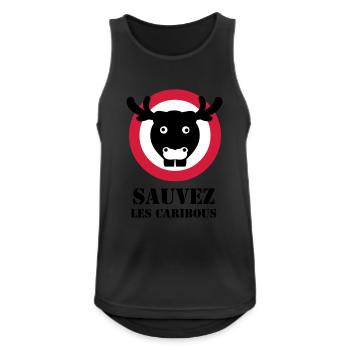 reindeers - Men's Breathable Tank Top - black - Front - Nick (188cm)