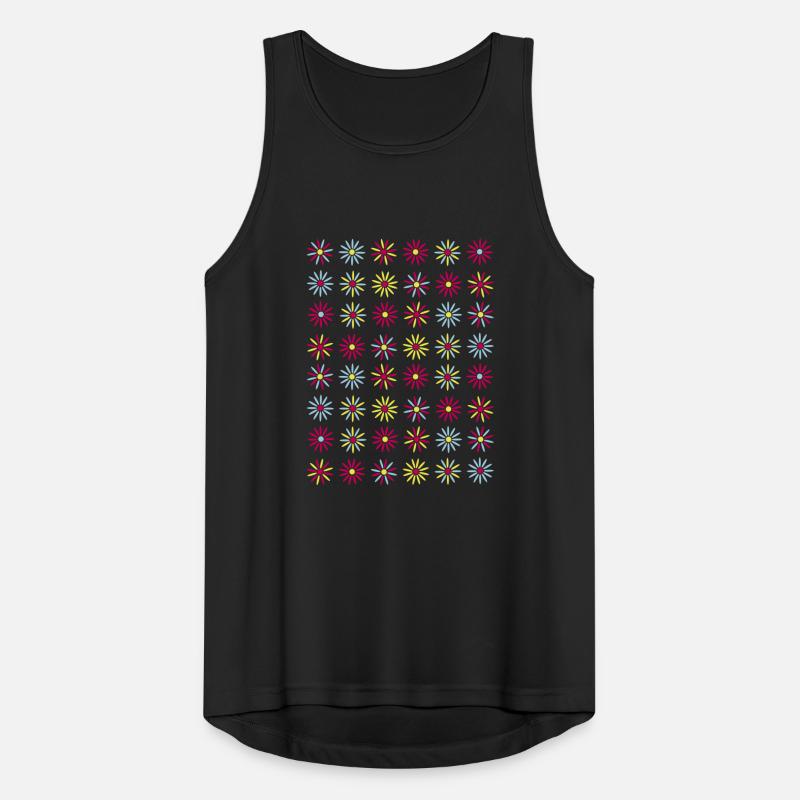 flowers 3col vers2 Männer Tank Top atmungsaktiv