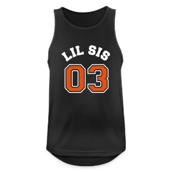 Lil Sis 03 - Little Sister - Men's Breathable Tank Top - black - Front - Nick (188cm)