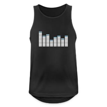 Equalizer / equaliser - Débardeur respirant Homme - noir - Devant - Nick (188cm)